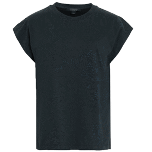 AllSaints Rue Split Shoulder Crew Neck T-Shirt